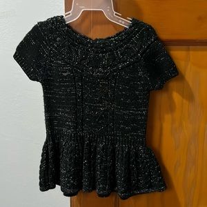 Black with silver sparkles sweater dress